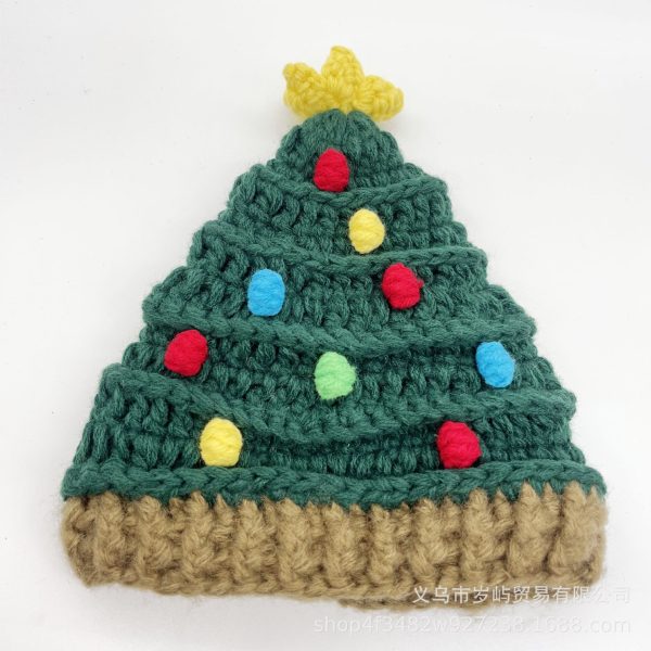 Wholesale Christmas Tree Knitted Handmade Wool Hats Online now