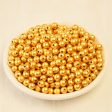 Wholesale of 100PCS Sand Gold Copper Round Beads For Cheap