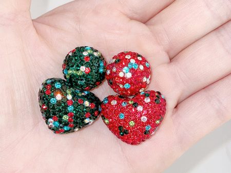 Wholesale Christmas Colorful Straight Hole Full Drill Clay Beads Online