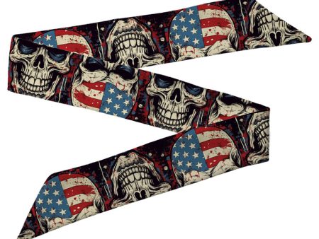 Wholesale Skull Head Silk Scarf Polyester Hair Band Online