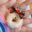 Wholesale Christmas Plaid Bow Crown Plush Hair Tie Cheap