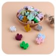 Wholesale 3PCS DIY Cactus Silicone Beads For Discount