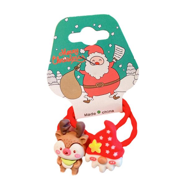 Wholesale Children s Cartoon Christmas Plastic Hair Ties Online