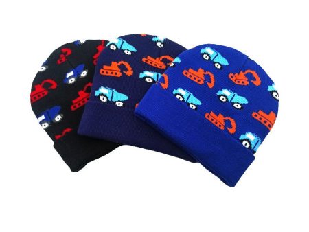 Wholesale Children s Cartoon Digger Knitted Hat To Keep Warm and Cold-proof Ear Protection Woolen Hat Online now