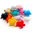 Wholesale 10pcs pack Solid Color Animal Turtle Silicone Focus Beads For Cheap