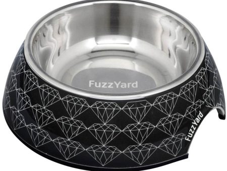 15% OFF: FuzzYard Easy Feeder Dog Bowl (Black Diamond) Cheap