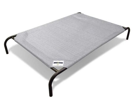 15% OFF: Coolaroo Elevated Knitted Fabric Pet Bed - Light Grey Online now